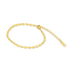 Pulsera de Perlas en Cadena - Color Dorado