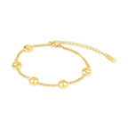 Pulsera de Oro con Colgante Serra