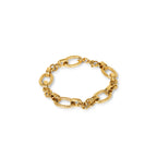 Pulsera de Cadena Texturizada Sicilia - Color Oro