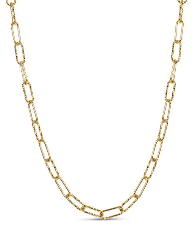 Collar de Cadena Rígida en Color Oro