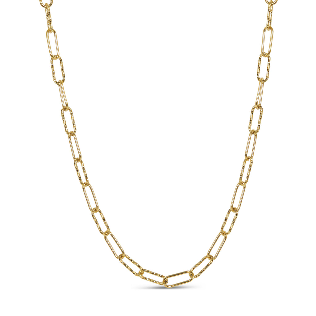 Collar de Cadena Rígida en Color Oro