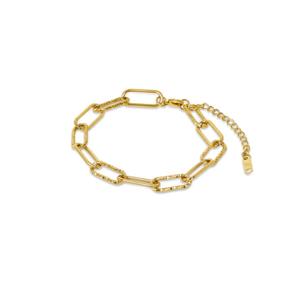 Pulsera de Cadena Rígida - Color Oro