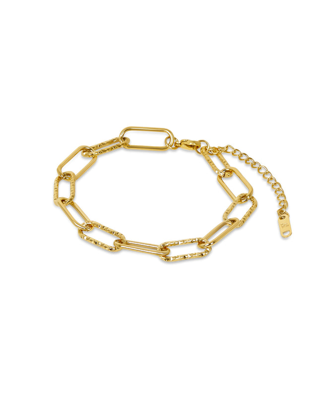 Pulsera de Cadena Rígida - Color Oro