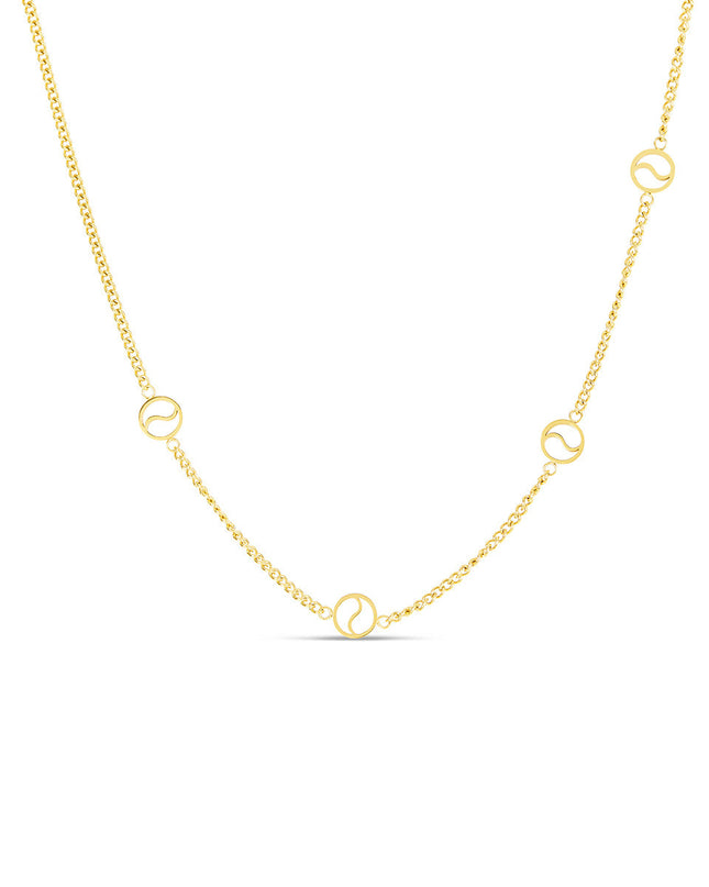 Collar Colgante Sierra en Dorado