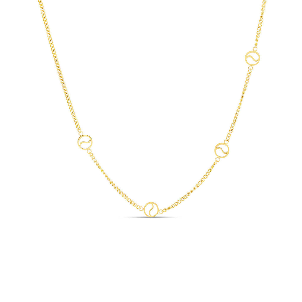 Collar Colgante Sierra en Dorado
