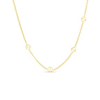 Collar Colgante Sierra en Dorado