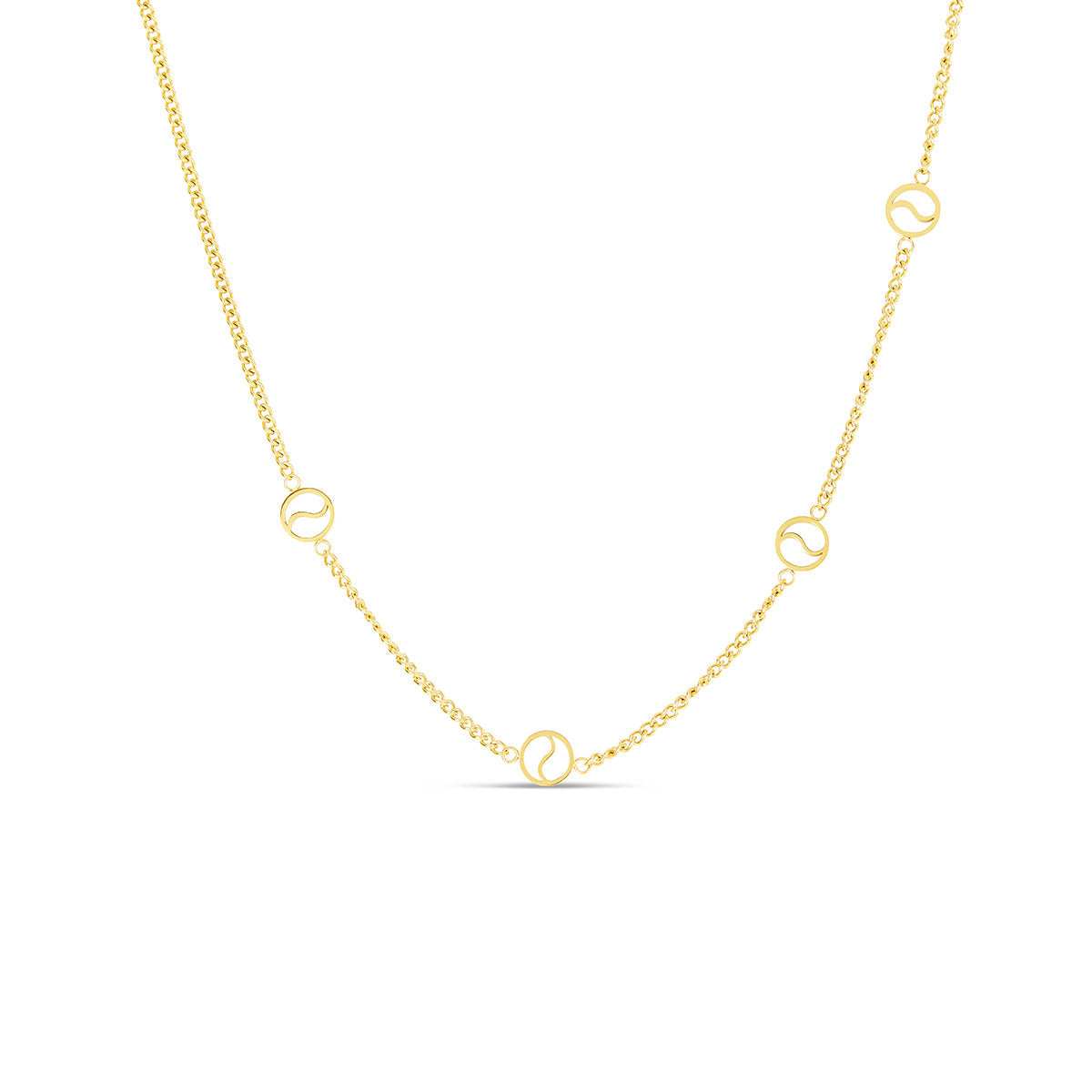 Collar Colgante Sierra en Dorado