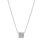 Collar Triple Apilado con Anillo - Plata