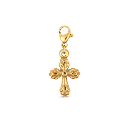 Cruz con Flecha - Collar Encantador en Oro