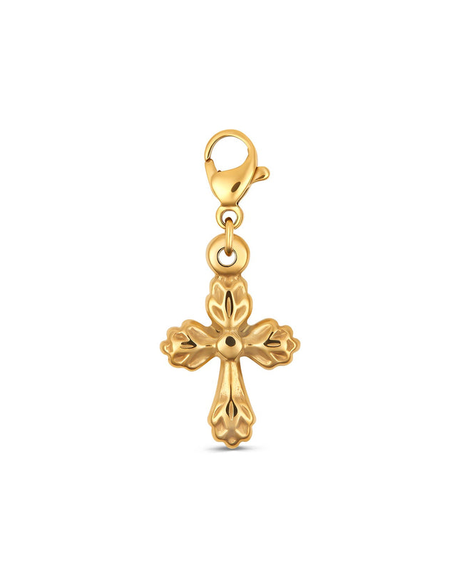 Cruz con Flecha - Collar Encantador en Oro