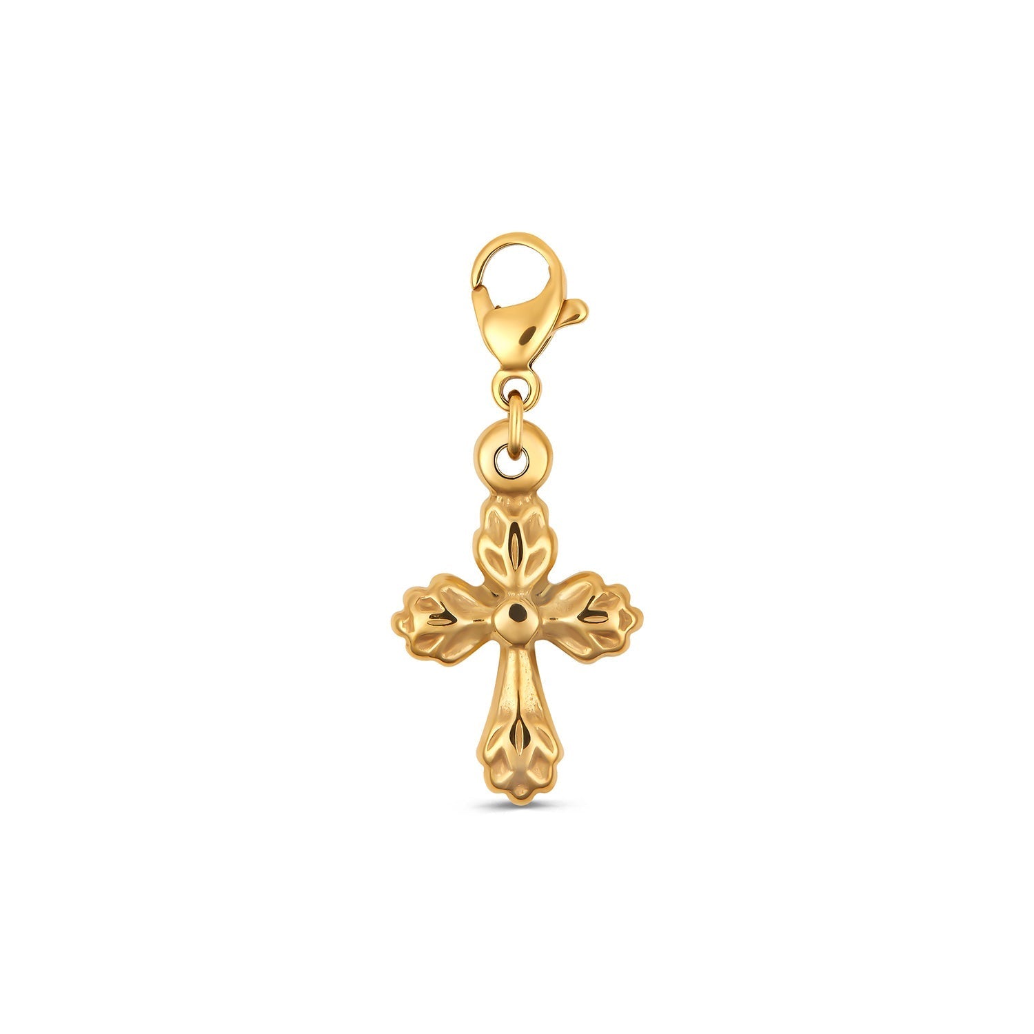 Cruz con Flecha - Collar Encantador en Oro
