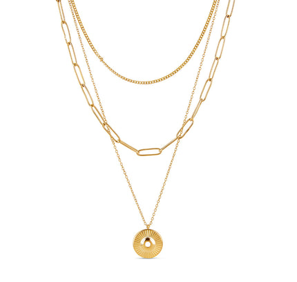 Triple Layer Cleopatra Collar - Gold