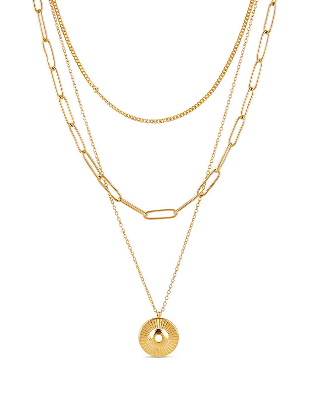 Triple Layer Cleopatra Collar - Gold