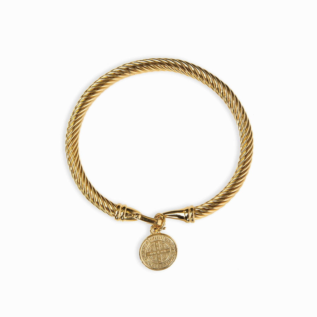 Pulsera de Oro con Colgante de Moneda