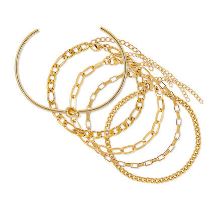 Set de Pulseras Esenciales 2 - Dorado