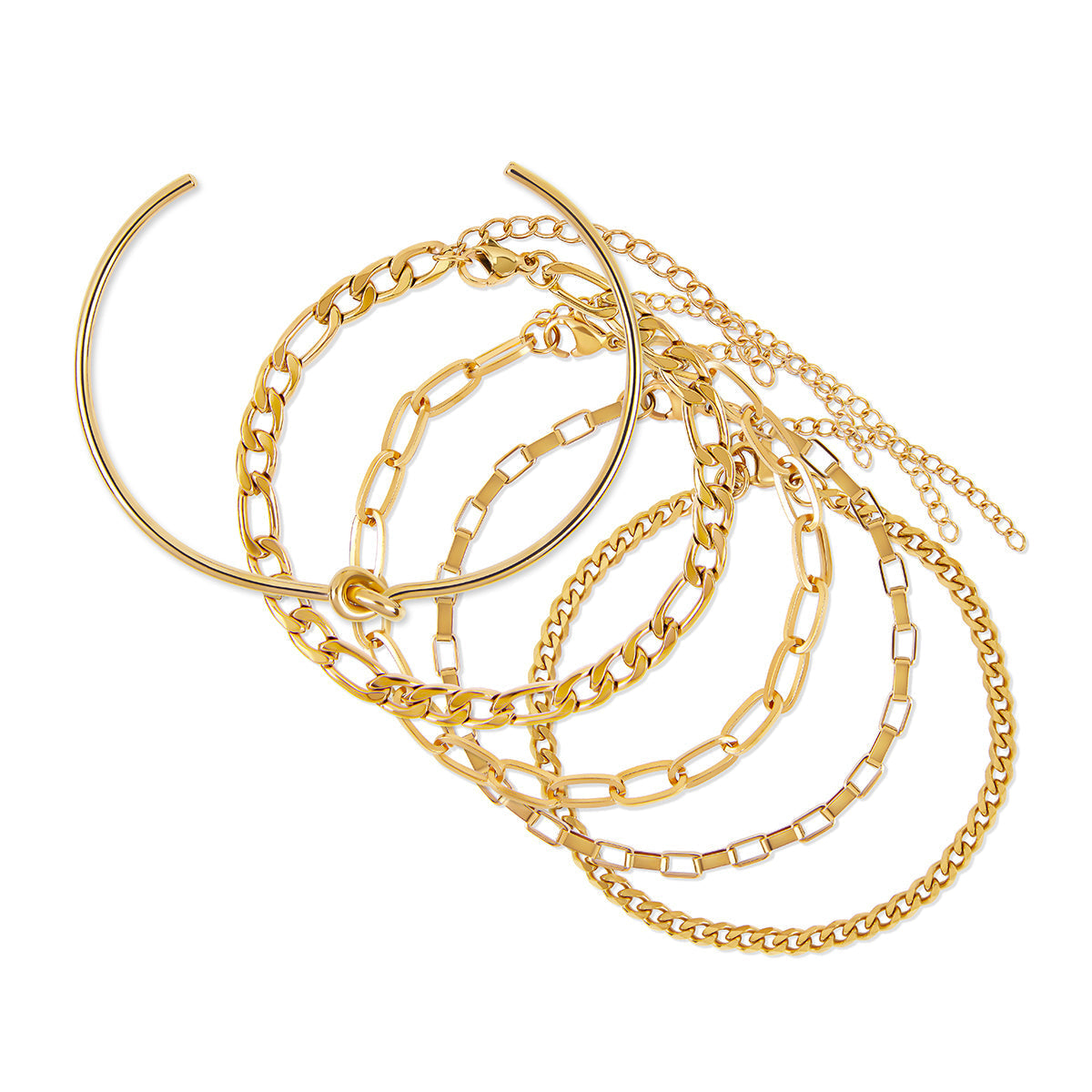 Set de Pulseras Esenciales 2 - Dorado