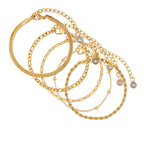 Set de Pulseras Esenciales 1 - Color Dorado