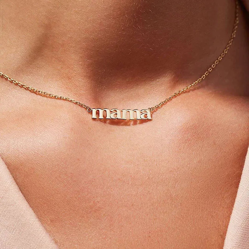 Collar Minimalista de Oro para Mamá - Acero Inoxidable 316L