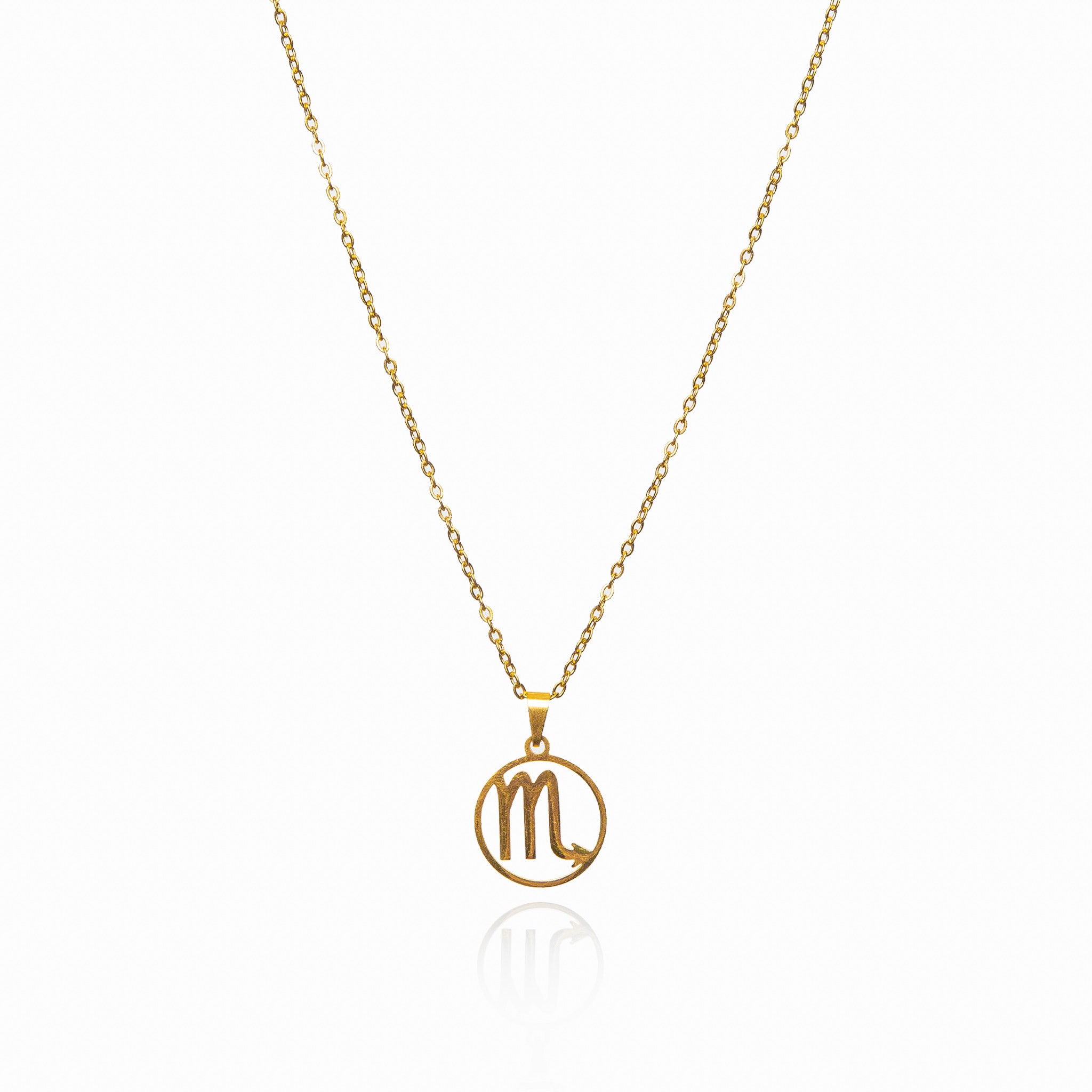 Collar de Oro con Colgante del Signo Zodiacal