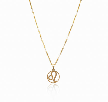 Collar de Oro con Colgante del Signo Zodiacal