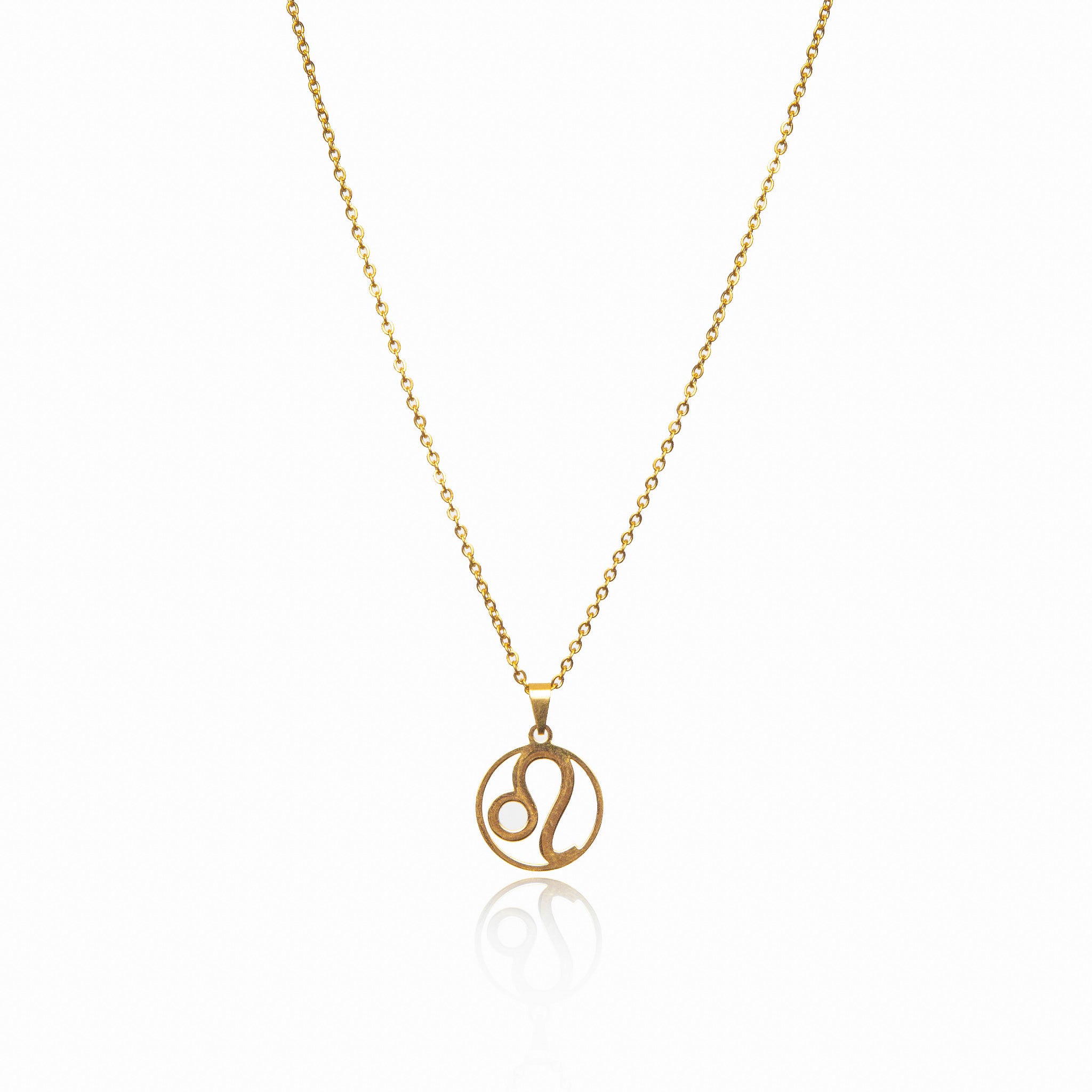 Collar de Oro con Colgante del Signo Zodiacal