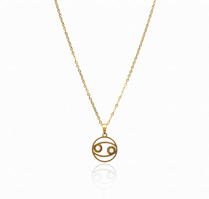 Collar de Oro con Colgante del Signo Zodiacal