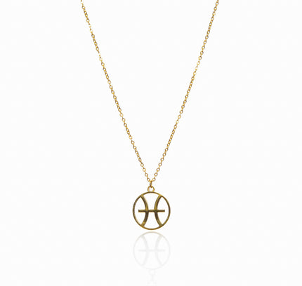 Collar de Oro con Colgante del Signo Zodiacal