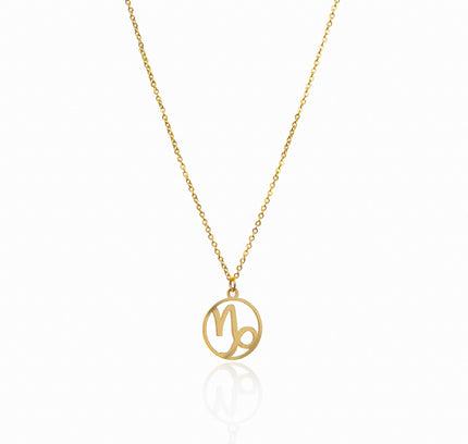Collar de Oro con Colgante del Signo Zodiacal