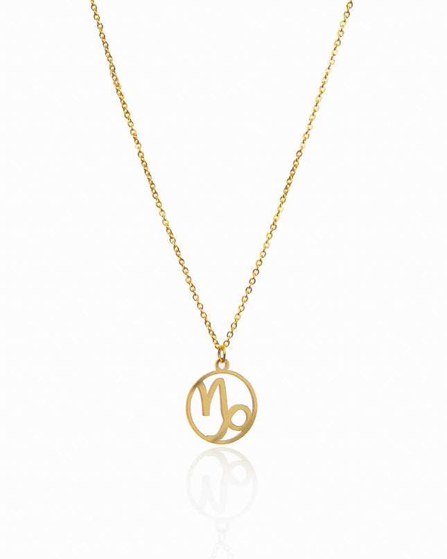 Collar de Oro con Colgante del Signo Zodiacal