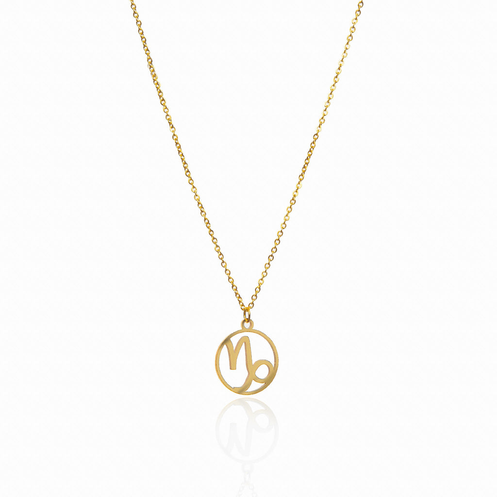 Collar de Oro con Colgante del Signo Zodiacal