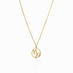 Collar de Oro con Colgante del Signo Zodiacal