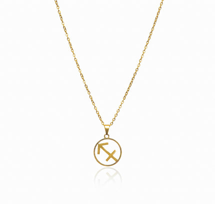 Collar de Oro con Colgante del Signo Zodiacal