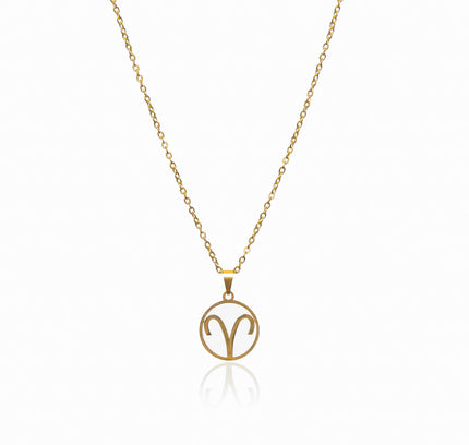 Collar de Oro con Colgante del Signo Zodiacal