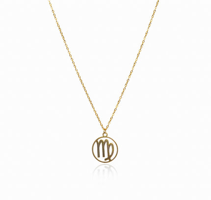 Collar de Oro con Colgante del Signo Zodiacal