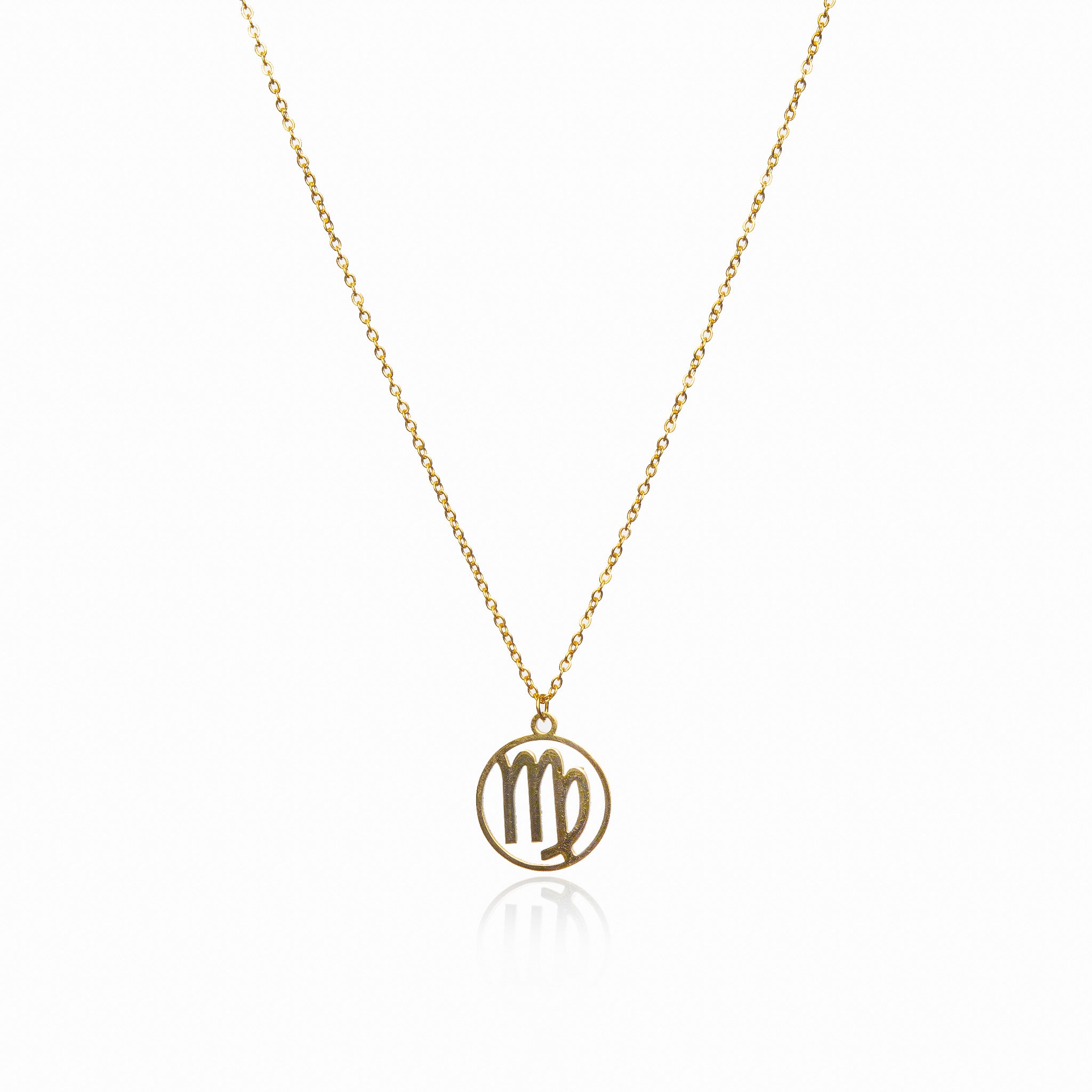 Collar de Oro con Colgante del Signo Zodiacal