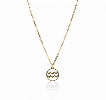 Collar de Oro con Colgante del Signo Zodiacal