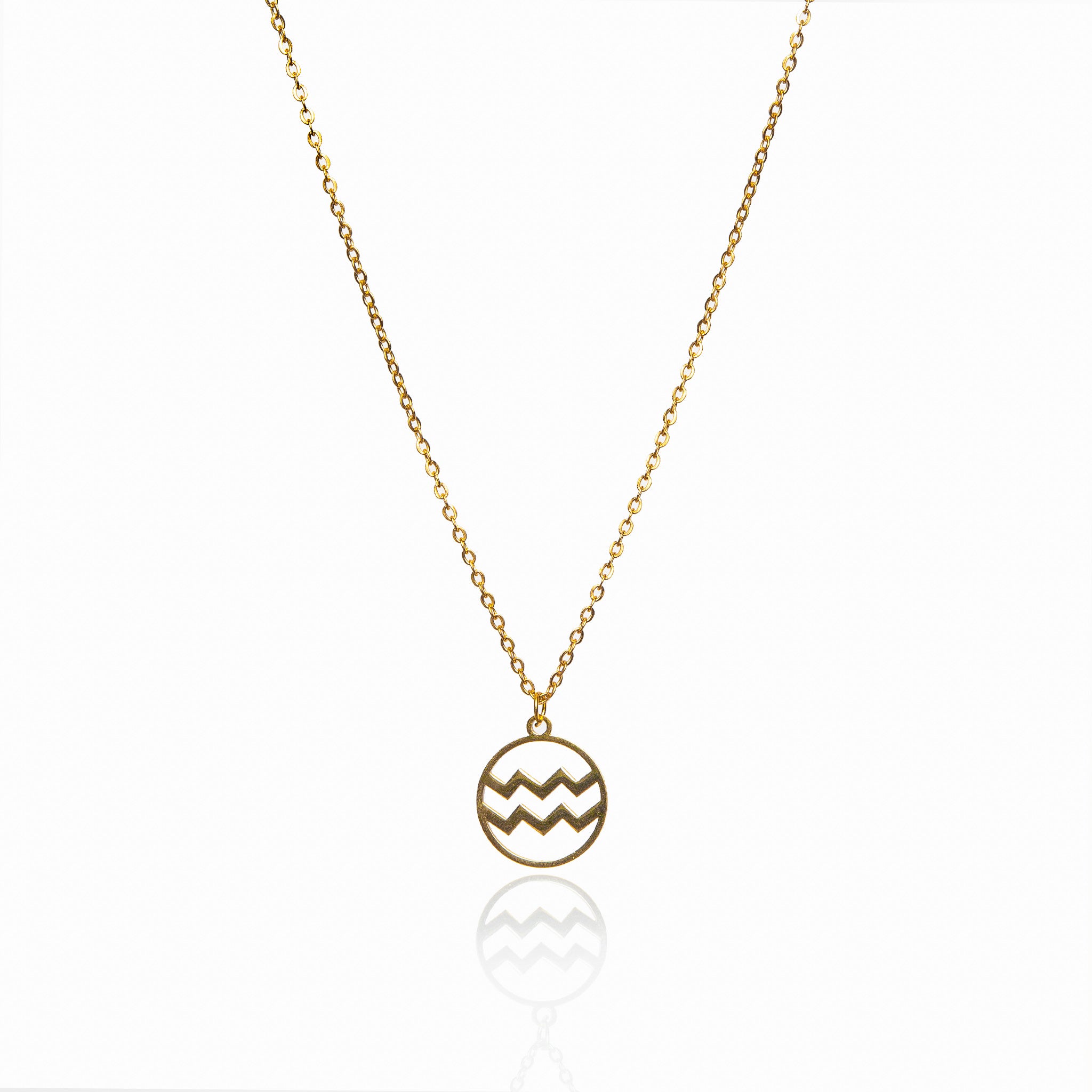 Collar de Oro con Colgante del Signo Zodiacal