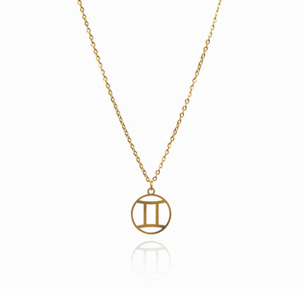 Collar de Oro con Colgante del Signo Zodiacal