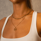 Collar de Oro con Colgante del Signo Zodiacal