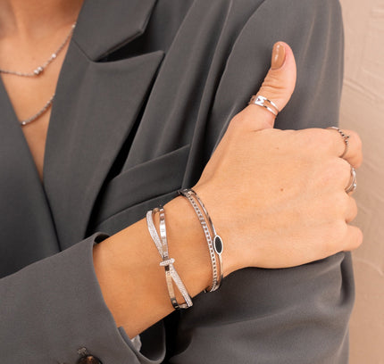 Pulsera Brangle Riviera - Plata