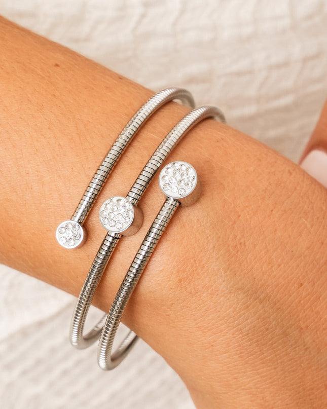 Pulsera Stone Twister - Plata