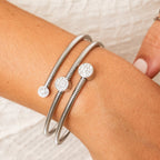 Pulsera Stone Twister - Plata