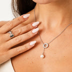 Collar de Perlas con Hilo - Plata