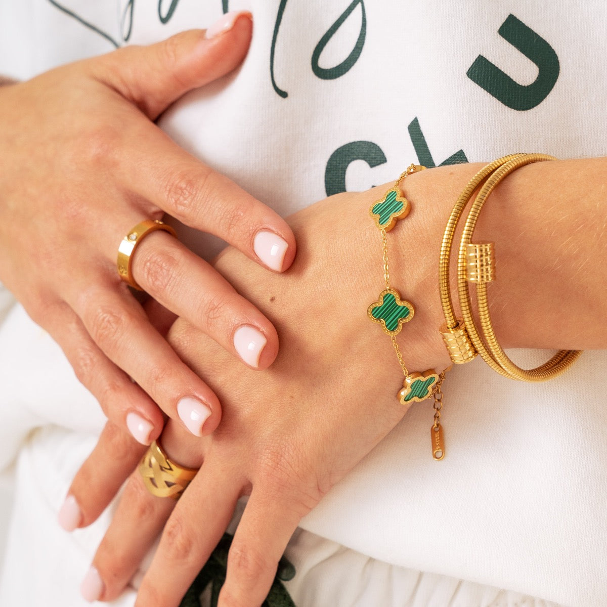 Pulsera Bangle Twist - Dorada