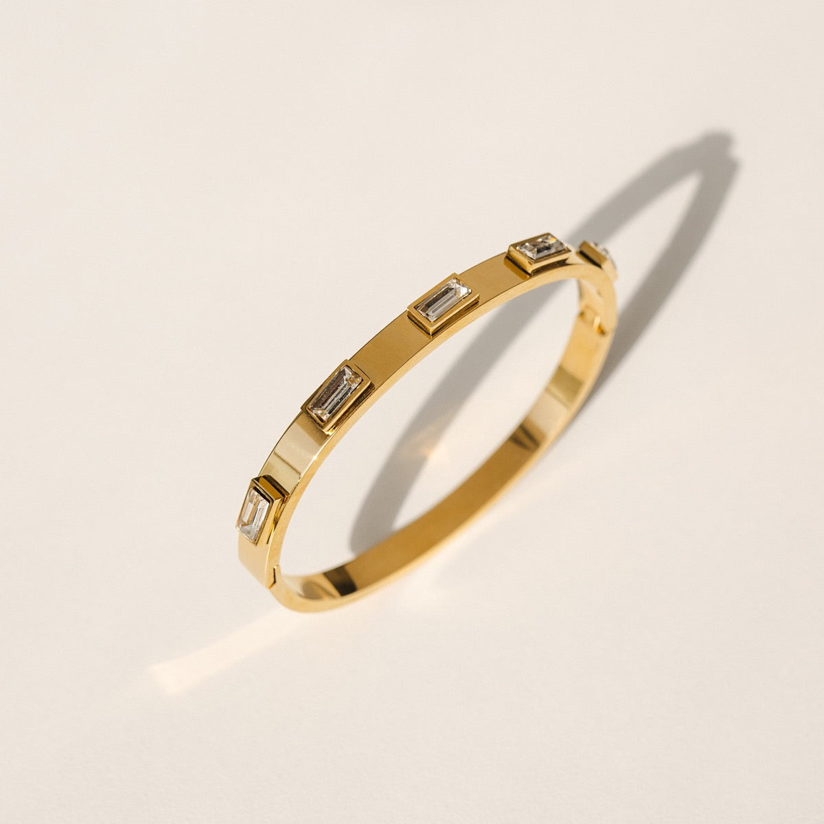 Pulsera de Piedra Cúbica - Oro