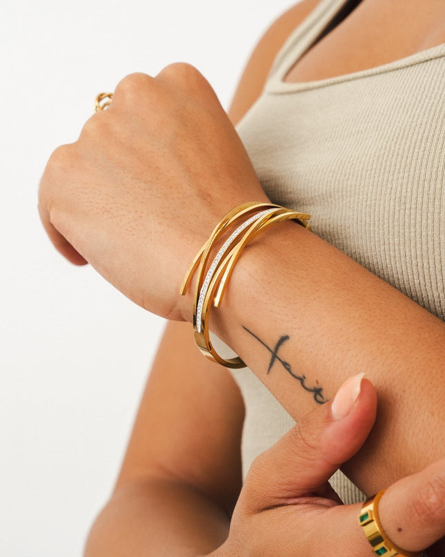 Pulsera de Brazalete Florence - Oro