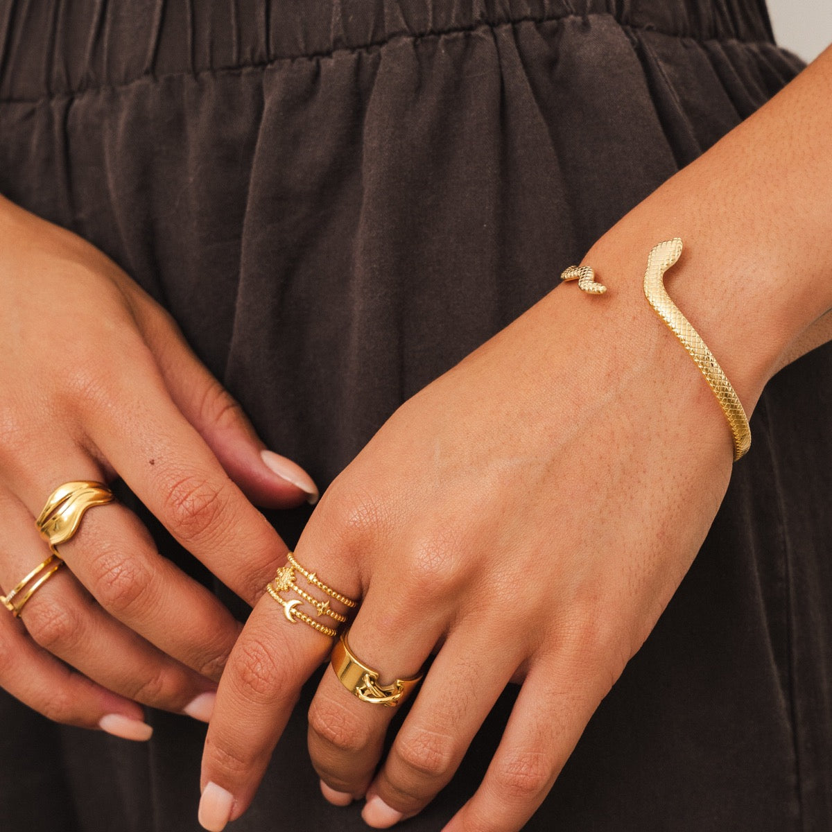 Pulsera Serpiente - Dorada