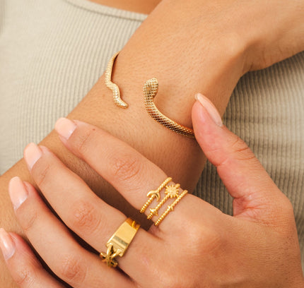 Pulsera Serpiente - Dorada