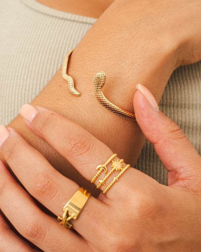 Pulsera Serpiente - Dorada