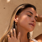 Aros con Números Huecos - Oro